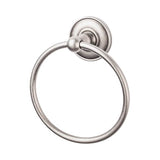 Top Knobs - Edwardian Bath Ring Plain Backplate Antique Pewter - Antique Pewter