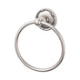 Top Knobs - Edwardian Bath Ring Ribbon Backplate Antique Pewter - Antique Pewter