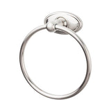 Top Knobs - Edwardian Bath Ring Oval Backplate Brushed Satin Nickel - Brushed Satin Nickel