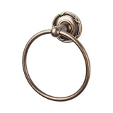Top Knobs - Edwardian Bath Ring Ribbon Backplate German Bronze - German Bronze