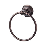 Top Knobs - Edwardian Bath Ring Hex Backplate Oil Rubbed Bronze - Oil Rubbed Bronze