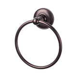 Top Knobs - Edwardian Bath Ring Plain Backplate Oil Rubbed Bronze - Oil Rubbed Bronze