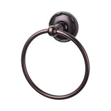 Top Knobs - Edwardian Bath Ring Ribbon Backplate Oil Rubbed Bronze - Oil Rubbed Bronze