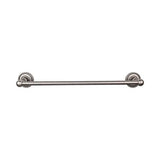 Top Knobs - Edwardian Bath Towel Bar 18 In. Single - Rope Backplate Antique Pewter - Antique Pewter