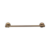 Top Knobs - Edwardian Bath Towel Bar 18 Inch Single - Plain Bplate German Bronze - German Bronze