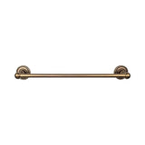 Top Knobs - Edwardian Bath Towel Bar 18 In. Single - Rope Backplate German Bronze - German Bronze