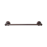 Top Knobs - Edwardian Bath Towel Bar 18 Inch Single - Hex Backplate Oil Rubbed Bronze - Oil Rubbed Bronze