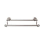 Top Knobs - Edwardian Bath Towel Bar 18 Inch Double - Hex Backplate Antique Pewter - Antique Pewter