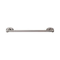 Top Knobs - Edwardian Bath Towel Bar 24 In. Single - Oval Backplate Antique Pewter - Antique Pewter