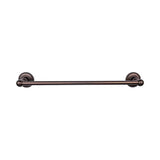 Top Knobs - Edwardian Bath Towel Bar 24 In. Single - Beaded Bplate Oil Rubbed Bronze - Oil Rubbed Bronze