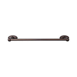 Top Knobs - Edwardian Bath Towel Bar 24 In. Single - Oval Backplate Oil Rubbed Bronze - Oil Rubbed Bronze