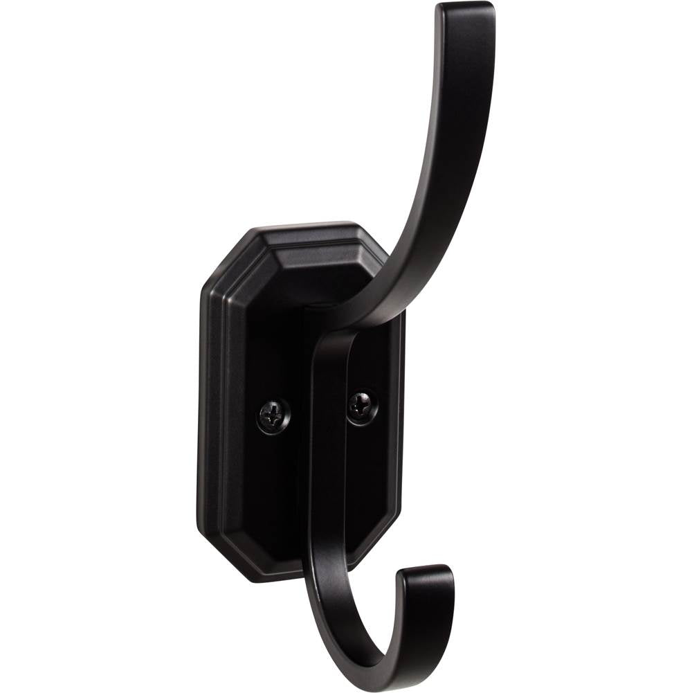 Top Knobs - Emerald Hook 6 1/4 Inch Flat Black - Flat Black