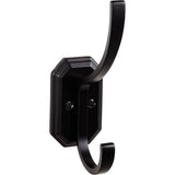 Top Knobs - Emerald Hook 6 1/4 Inch Flat Black - Flat Black