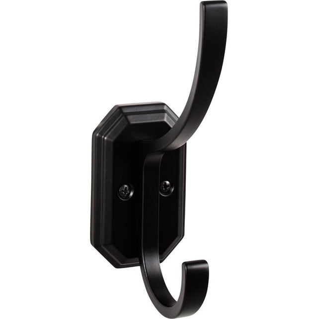 Top Knobs - Emerald Hook 6 1/4 Inch Flat Black - Flat Black