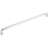 Top Knobs - Brixton Appliance Pull 18 Inch (c-c) Polished Chrome - Polished Chrome