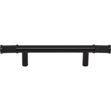 Top Knobs - Burnham Pull 3 3/4 Inch (c-c) Flat Black - Flat Black