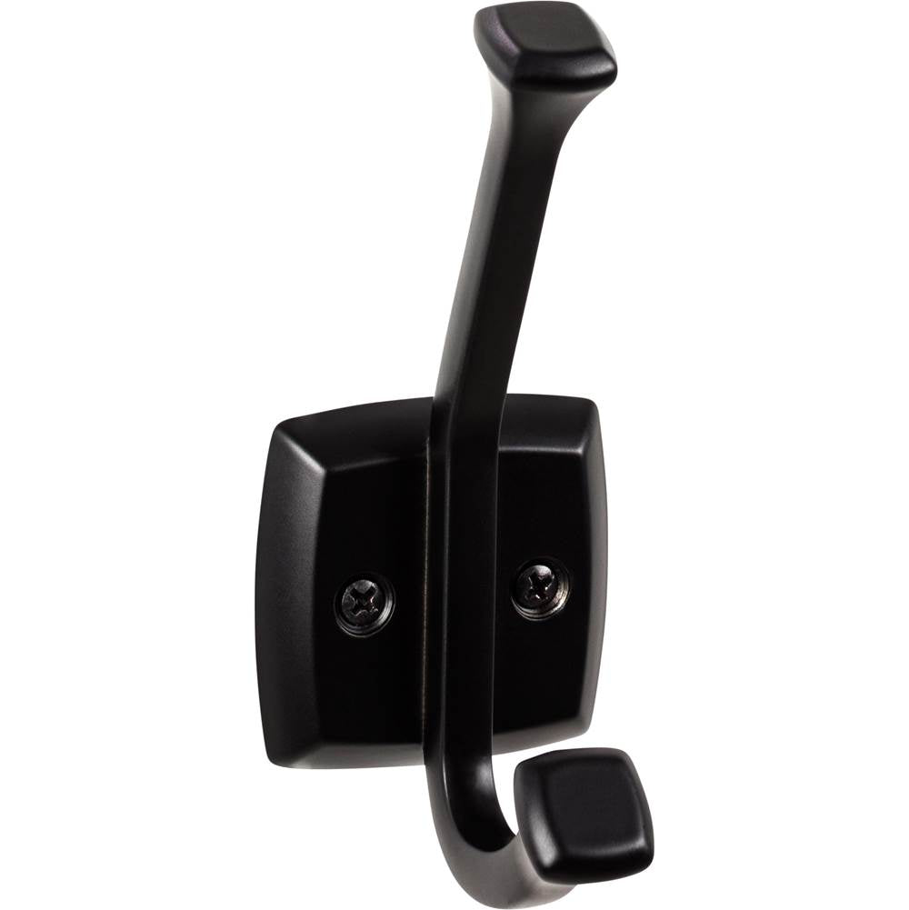 Top Knobs - Juliet Hook 4 3/4 Inch Flat Black - Flat Black