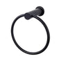 Top Knobs - Hopewell Bath Ring  Flat Black - Flat Black