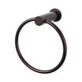Top Knobs - Hopewell Bath Ring  Oil Rubbed Bronze - Oil Rubbed Bronze