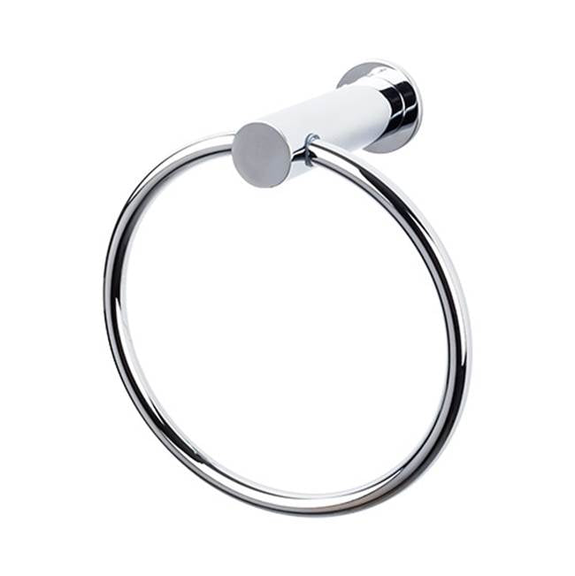 Top Knobs - Hopewell Bath Ring  Polished Chrome - Polished Chrome