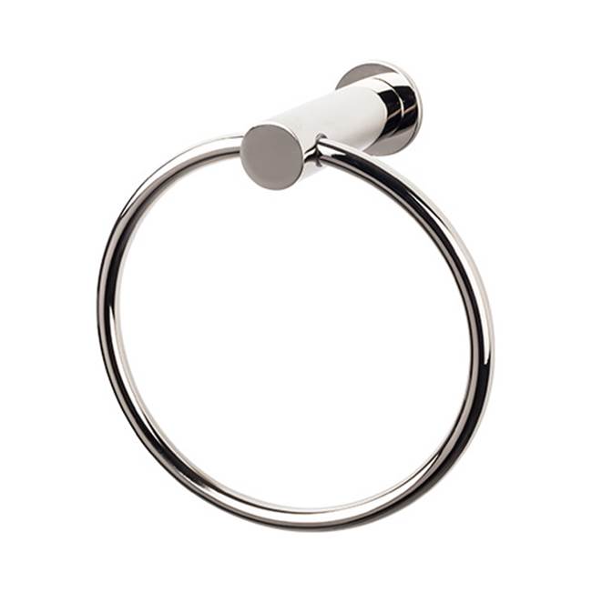 Top Knobs - Hopewell Bath Ring  Polished Nickel - Polished Nickel