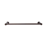 Top Knobs - Hopewell Bath Towel Bar 18 Inch Single Oil Rubbed Bronze - Oil Rubbed Bronze