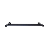 Top Knobs - Hopewell Bath Towel Bar 18 Inch Double Flat Black - Flat Black