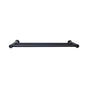 Top Knobs - Hopewell Bath Towel Bar 18 Inch Double Flat Black - Flat Black