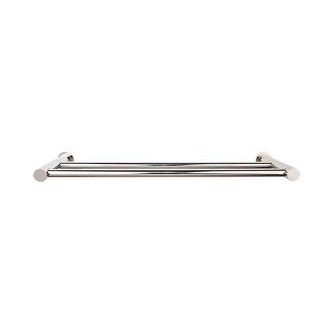 Top Knobs - Hopewell Bath Towel Bar 18 Inch Double Polished Nickel - Polished Nickel