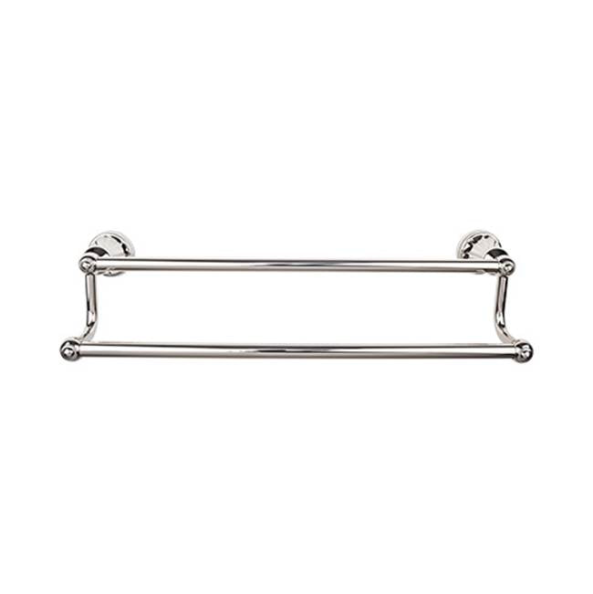 Top Knobs - Hudson Bath Towel Bar 30 Inch Double Polished Nickel - Polished Nickel