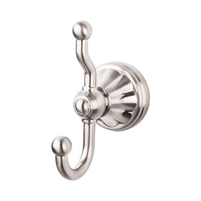 Top Knobs - Hudson Bath Double Hook  Brushed Satin Nickel - Brushed Satin Nickel