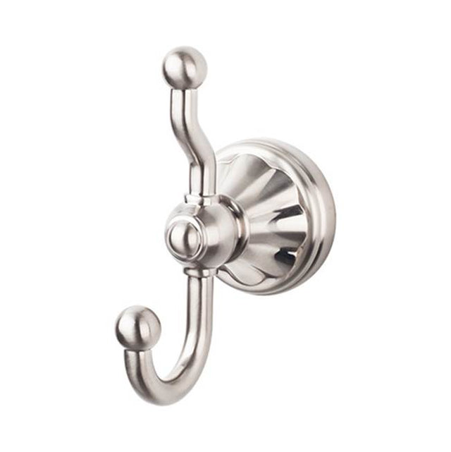 Top Knobs - Hudson Bath Double Hook  Brushed Satin Nickel - Brushed Satin Nickel
