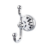 Top Knobs - Hudson Bath Double Hook  Polished Chrome - Polished Chrome