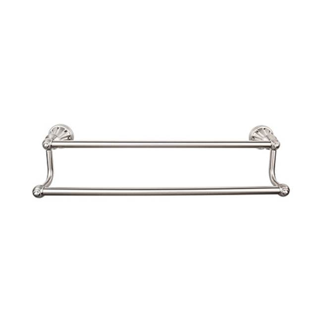 Top Knobs - Hudson Bath Towel Bar 18 Inch Double Brushed Satin Nickel - Brushed Satin Nickel
