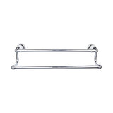 Top Knobs - Hudson Bath Towel Bar 18 Inch Double Polished Chrome - Polished Chrome