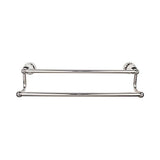 Top Knobs - Hudson Bath Towel Bar 24 Inch Double Polished Nickel - Polished Nickel