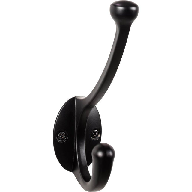 Top Knobs - Bergen Hook 5 9/16 Inch Flat Black - Flat Black