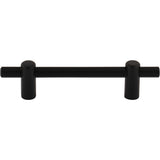 Top Knobs - Dempsey Pull 3 3/4 Inch (c-c) Flat Black - Flat Black