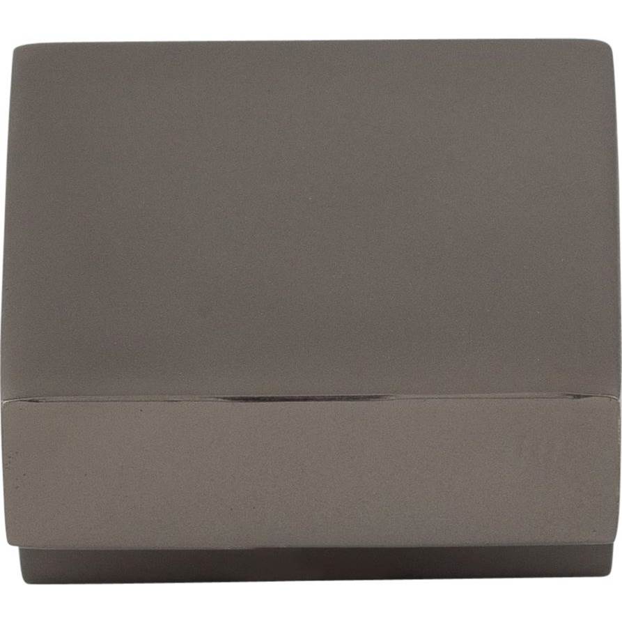 Square Knob 5/8 Inch (c-c) Brushed Satin Nickel