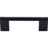 Top Knobs - Princetonian Bar Pull 3 3/4 Inch (c-c) Flat Black - Flat Black