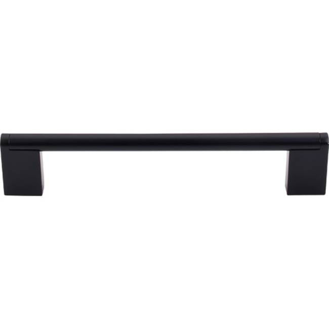 Top Knobs - Princetonian Bar Pull 6 5/16 Inch (c-c) Flat Black - Flat Black