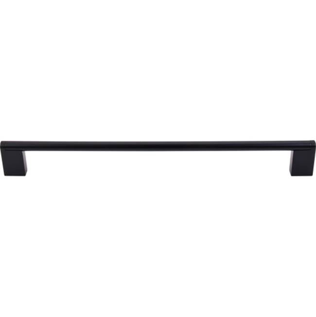 Top Knobs - Princetonian Bar Pull 11 11/32 Inch (c-c) Flat Black - Flat Black