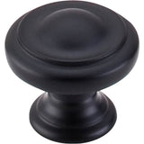 Top Knobs - Dome Knob 1 1/8 Inch Flat Black - Flat Black
