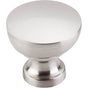 Top Knobs - Bergen Knob 1 1/4 Inch Brushed Satin Nickel - Brushed Satin Nickel