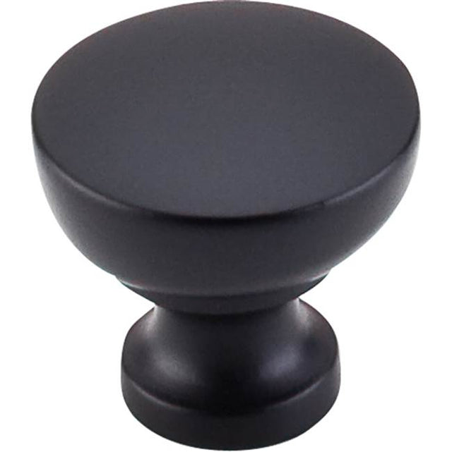 Top Knobs - Bergen Knob 1 1/4 Inch Flat Black - Flat Black