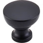 Top Knobs - Bergen Knob 1 1/4 Inch Flat Black - Flat Black
