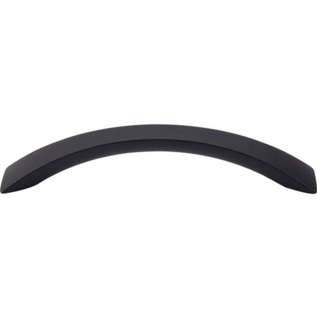 Top Knobs - Crescent Flair Pull 5 1/16 Inch (c-c) Flat Black - Flat Black