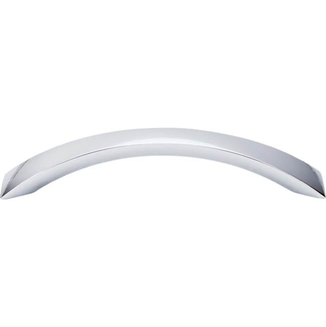 Top Knobs - Crescent Flair Pull 5 1/16 Inch (c-c) Polished Chrome - Polished Chrome