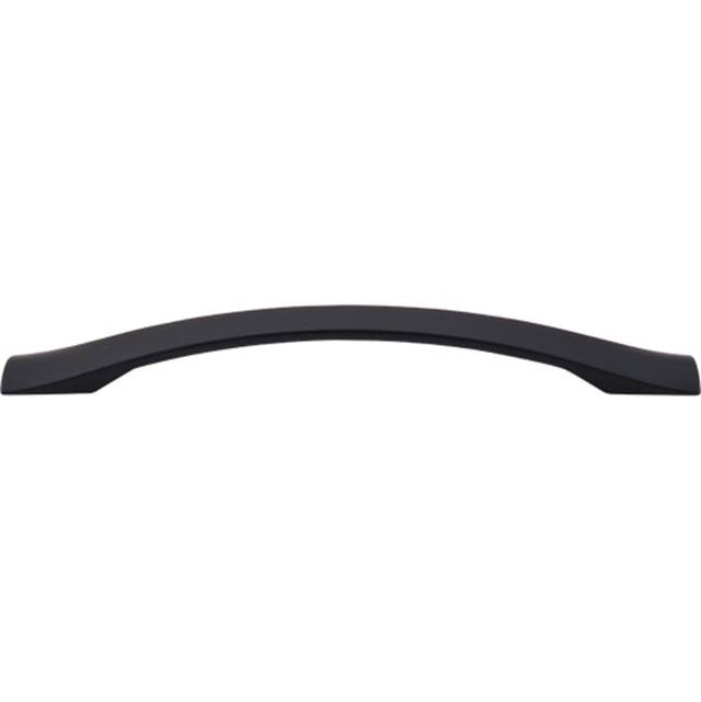Top Knobs - Crest Pull 6 1/4 Inch (c-c) Flat Black - Flat Black
