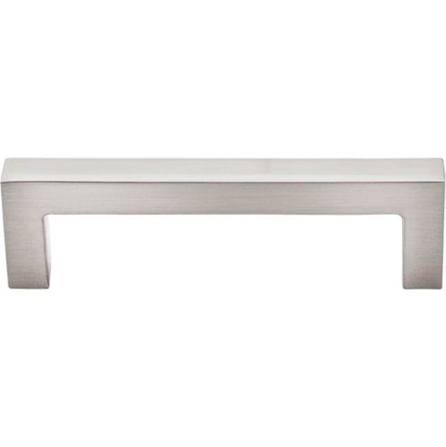 Top Knobs - Square Bar Pull 3 3/4 Inch (c-c) Brushed Satin Nickel - Brushed Satin Nickel